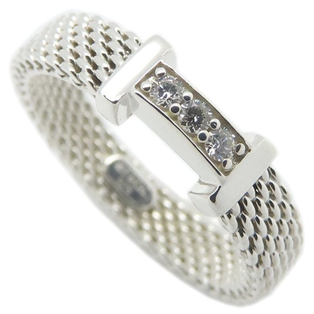 TIFFANY Silver Diamond Ring